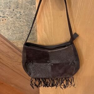 Candie’s brown suede bag with fringe - very gently used!